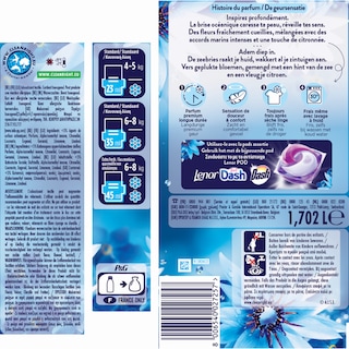LENOR | Συμπυκνωμένο Μαλακτικό Fresh Ocean Escape 74 Μεζούρες