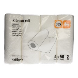 365 | Χαρτί Κουζίνας 2 Φύλλα 4 Ρολά 340g