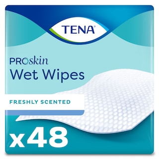 TENA | Liquids Wipes 30x20cm 48 Pieces