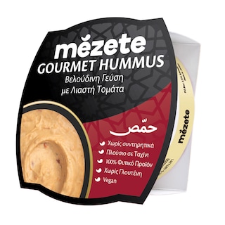 MEZETE | Gourmet Hummus με Λιαστή Τομάτα Vegan 215g
