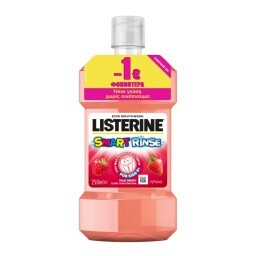 LISTERINE | Στοματικό Διάλυμα Παιδικό Smart Rinse Mild Berry 250ml Έκπτωση 1Ε