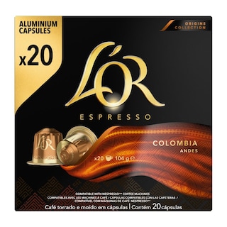 LOR | Κάψουλες Espresso Columbia 20 Τεμάχια