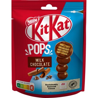 KITKAT | Γκοφρετάκια Pops Σοκολάτα Γάλακτος 140gr