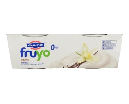FRUYO | Επιδόρπιο Γιαουρτιού 0% Βανίλια 2 Χ 170 gr