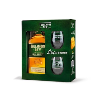 TULLAMORE DEW | Ουίσκι Ιρλανδίας Δώρο 2 ποτήρια 700ml