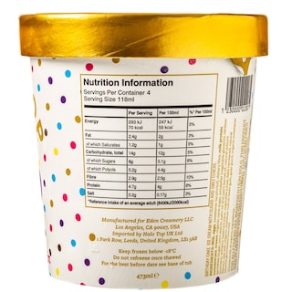 HALO TOP | Παγωτό Birthday Cake  473 ml