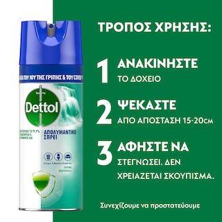 DETTOL | DETTOL SPRAY SPRINGWATERFALL  400ML
