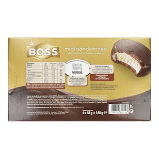 BOSS | Παγωτό Midi Sandwiches 6x58g