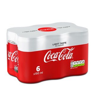 COCA COLA | Αναψυκτικό Cola Light Κουτί 6 X 150ml