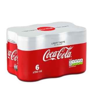 COCA COLA | Αναψυκτικό Cola Light Κουτί 6 X 150ml