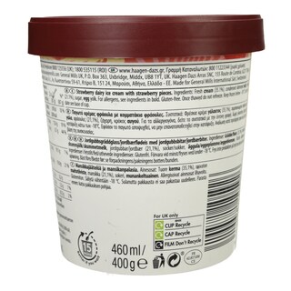HAAGEN DAZS | Παγωτό Φράουλα & Κρέμα 400g