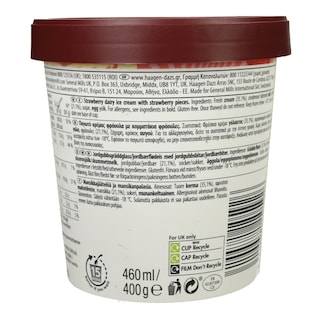 HAAGEN DAZS | Παγωτό Φράουλα & Κρέμα 400g