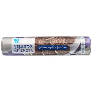 ΑΒ | Μπισκότα Γεμιστά Κρέμα Βανίλια 200g
