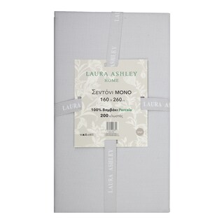 LAURA ASHLEY | Σεντόνι Μονό Βαμβακερό Γκρι 1 Τεμάχιο