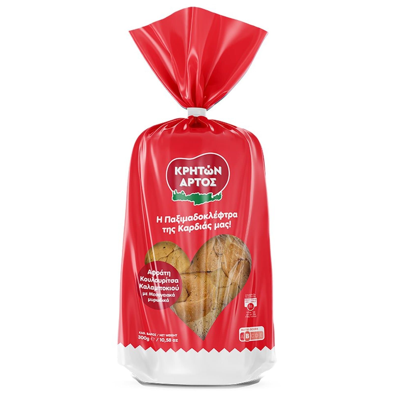 ΚΡΗΤΩΝ ΑΡΤΟΣ Κουλουρίτσα Καλαμποκιού με Μυρωδικά 300g