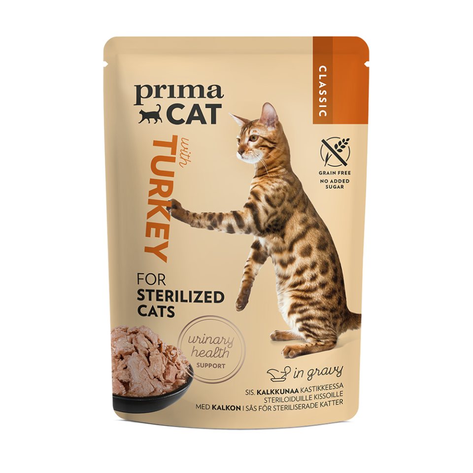 Τροφή Γάτας Γαλοπούλα Sterilized Grain Free 85g