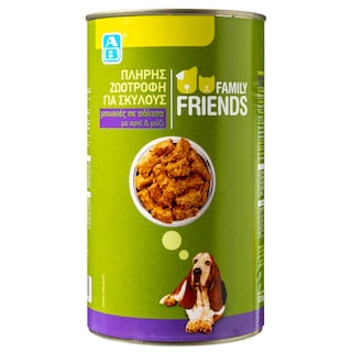 FAMILY FRIENDS | ΣΚΥΛΟΤΡΟΦΗ ΣΕ ΚΟΝΣΕΡΒΑ Κονσέρβα Μπουκιές Αρνί Ρύζι 1.23kg