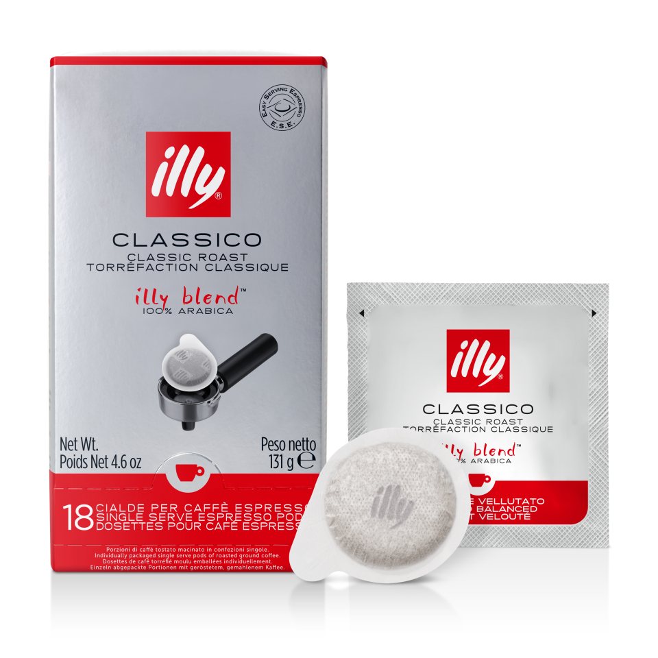 ILLY Καφές Espresso Αλεσμένος Μερίδες Classic Roast 131g