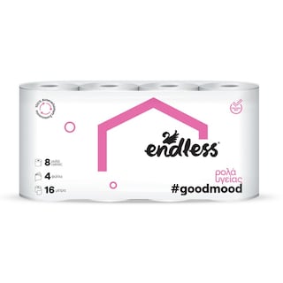 ENDLESS | Χαρτί Υγείας Good Mood 4 Φύλλα 8 Ρολά 824g
