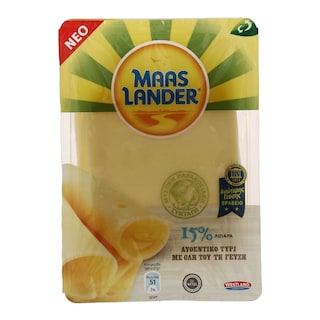 MAASLANDER | ΗΜΙΣΚΛΗΡΟ ΤΥΡΙ ΣΕ ΦΕΤΕΣ 150 GR