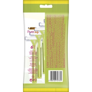 BIC | PURE 3 LADY | ΞΥΡΙΣΤΙΚΗ ΜΗΧΑΝΗ ΜΙΑΣ ΧΡΗΣΗΣ ΜΕ 3 ΛΕΠΙΔΕΣ 6 ΤΕΜ ΠΡΟΣΦΟΡΑ TA 2 ΤΕΜΑΧΙΑ ΔΩΡΟ