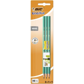 BIC | Σετ Μολύβια Evolution Original Γόμα & Ξύστρα 5 Τεμάχια