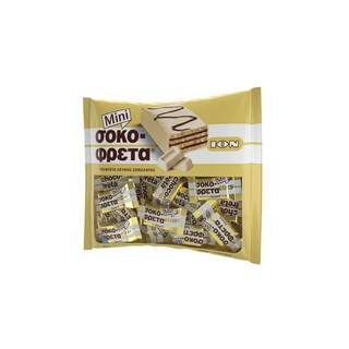 ΙΟΝ | Γκοφρέτα Λευκής Σοκολάτας Mini Σακούλα 210gr