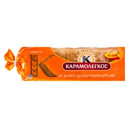 ΚΑΡΑΜΟΛΕΓΚΟΣ | TOAST BREAD WHEAT 680 GR 680G 0.60E CHEAPER