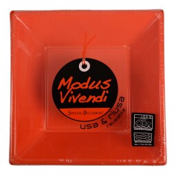 - | ΠΙΑΤΑ ΤΕΤΡΑΓΩΝΑ ΒΑΘΙΑ ΠΟΡΤΟΚΑΛΙ 18 CM 8 TEM