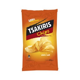 ΤΣΑΚΙΡΗΣ | ΤΣΙΠΣ ΜΕ ΑΛΑΤΙ 200 GR