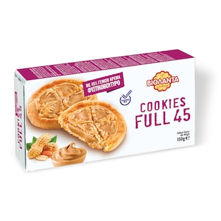 ΒΙΟΛΑΝΤΑ | Μπισκότα Cookies Full 45 Φυστικοβούτυρο 150g