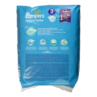 PAMPERS | ΠΑΝΕΣ ΜΩΡΟΥ ACTIVE BABY GIANT ΝΟΥΜΕΡΟ 3 (6-10 KG) 20 ΤΕΜ