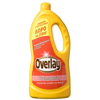 OVERLAY | Καθαριστικό Πατώματος Υγρή Παρκετίνη 750ml+250ml Δώρο ΠΡΟΣΦΟΡΑ ΤΑ 250 ML ΔΩΡΟ