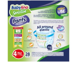 BABYLINO | Πάνες Βρακάκι Μωρού Sensitive Νο4 28 Τεμάχια