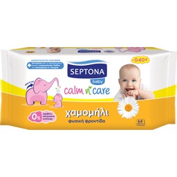 SEPTONA | Μωρομάντηλα Χαμομήλι 64 Τεμάχια