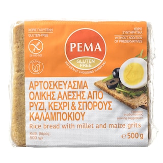 PEMA | ΑΡΤΟΣΚΕΥΑΣΜΑ ΧΩΡΙΣ ΓΛΟΥΤΕΝΗ 500 GR