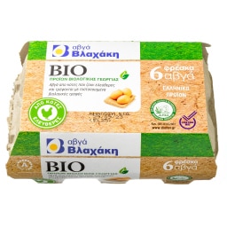 ΒΛΑΧΑΚΗΣ | Eggs Organic 6 Pieces