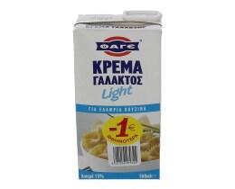 ΦΑΓΕ | ΚΡΕΜΑ ΓΑΛΑΚΤΟΣ LIGHT 500 ML 0.40E