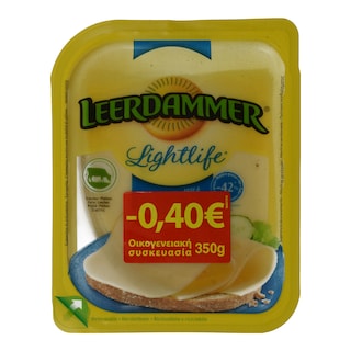 LEERDAMMER | Τυρί Μαλακό LightLife Χαμηλά Λιπαρά Φέτες 350gr Έκπτωση 0.40Ε