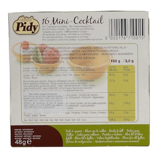 PIDY | ΤΑΡΤΕΛΕΤΕΣ MINI COCKTAIL 48 GR