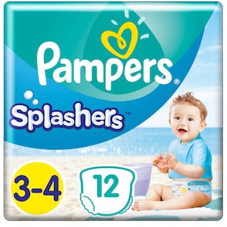 PAMPERS | Πάνες βρακάκι Μαγιό Μωρού Splashers Νο3-4 6-11kg 12 Τεμάχια