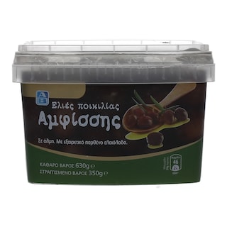 ΑΒ | ΕΛΙΕΣ ΑΜΦΙΣΣΑΣ ΜΑΥΡΕΣ 350 GR