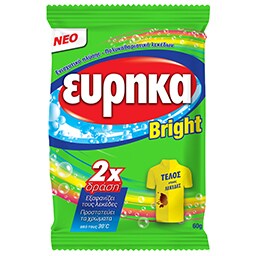 ΕΥΡΗΚΑ | BRIGHT | Ενισχυτικό Πλύσης Σκόνη Bright 60g