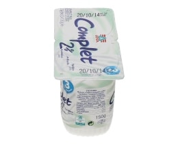 COMPLET | PLUS | ΓΙΑΟΥΡΤΙ ΛΕΥΚΟ 2% ΛΙΠΑΡΑ 2 Χ 150 GR