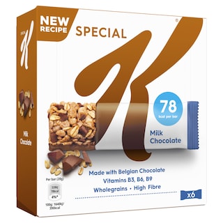 KELLOGGS | Μπάρες Δημητριακών Special K Σοκολάτα Γάλακτος 6x20g