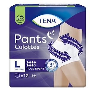 TENA | PANTS | Incontinence Pants Plus Night Pants Large 12 Pieces
