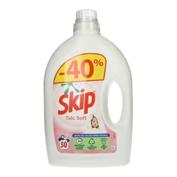 SKIP | Υγρό Πλυντηρίου Ρούχων Talc Soft 30 Μεζ. Έκπτωση 40%