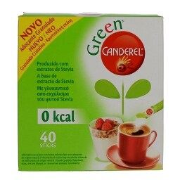 CANDEREL | ΥΠΟΚΑΤΑΣΤΑΤΟ ΖΑΧΑΡΗΣ ΜΕ ΣΤΕΒΙΑ ΣΚΟΝΗ GREEN 40 X 2 GR