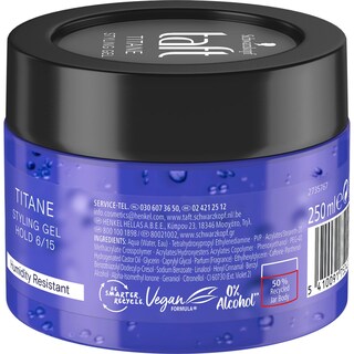 TAFT | Styling Gel Titane 250ml