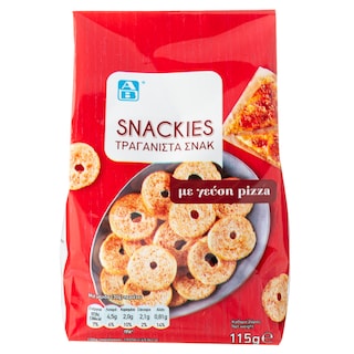 ΑΒ | Παξιμαδάκια Snackies Γεύση Πίτσα 115g